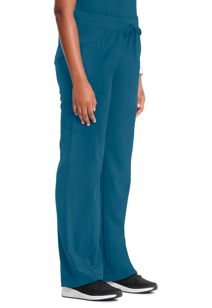 Classics 1123A Straight Leg Drawstring Pants Caribbean Blue Model Image Left Side | Infinity