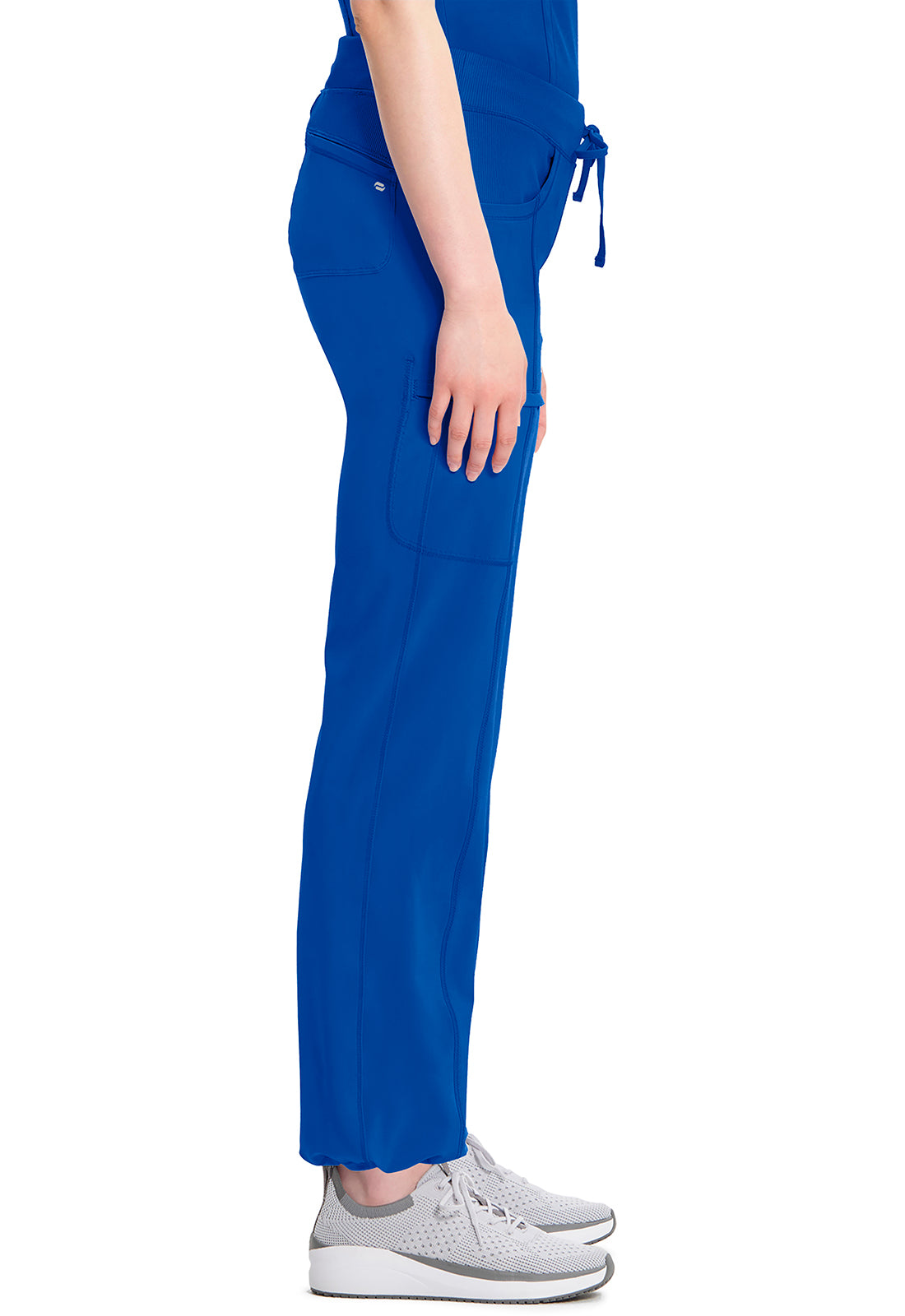 Classics 1123A Straight Leg Drawstring Pants Galaxy Blue Model Image Right Side | Infinity