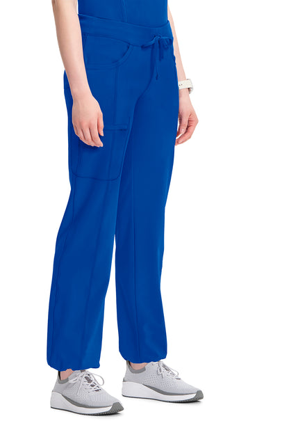 Classics 1123A Straight Leg Drawstring Pants Galaxy Blue Model Image Left Side | Infinity