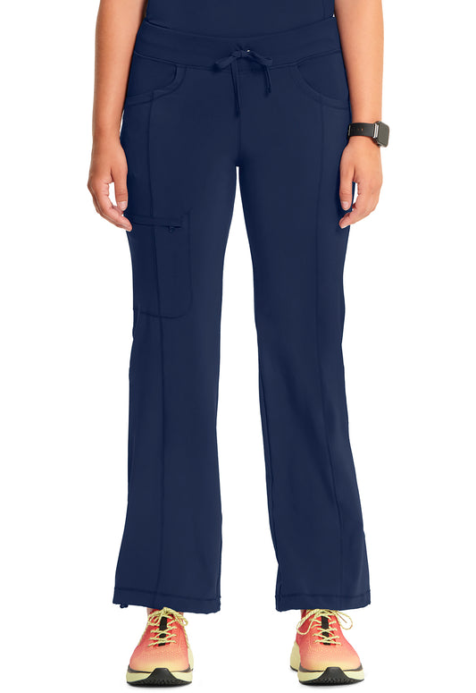 Classics 1123A Straight Leg Drawstring Pants Navy Model Image Front | Infinity