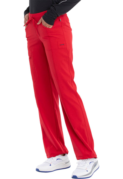 Classics 1123A Straight Leg Drawstring Pants Red Model Image Right Side | Infinity