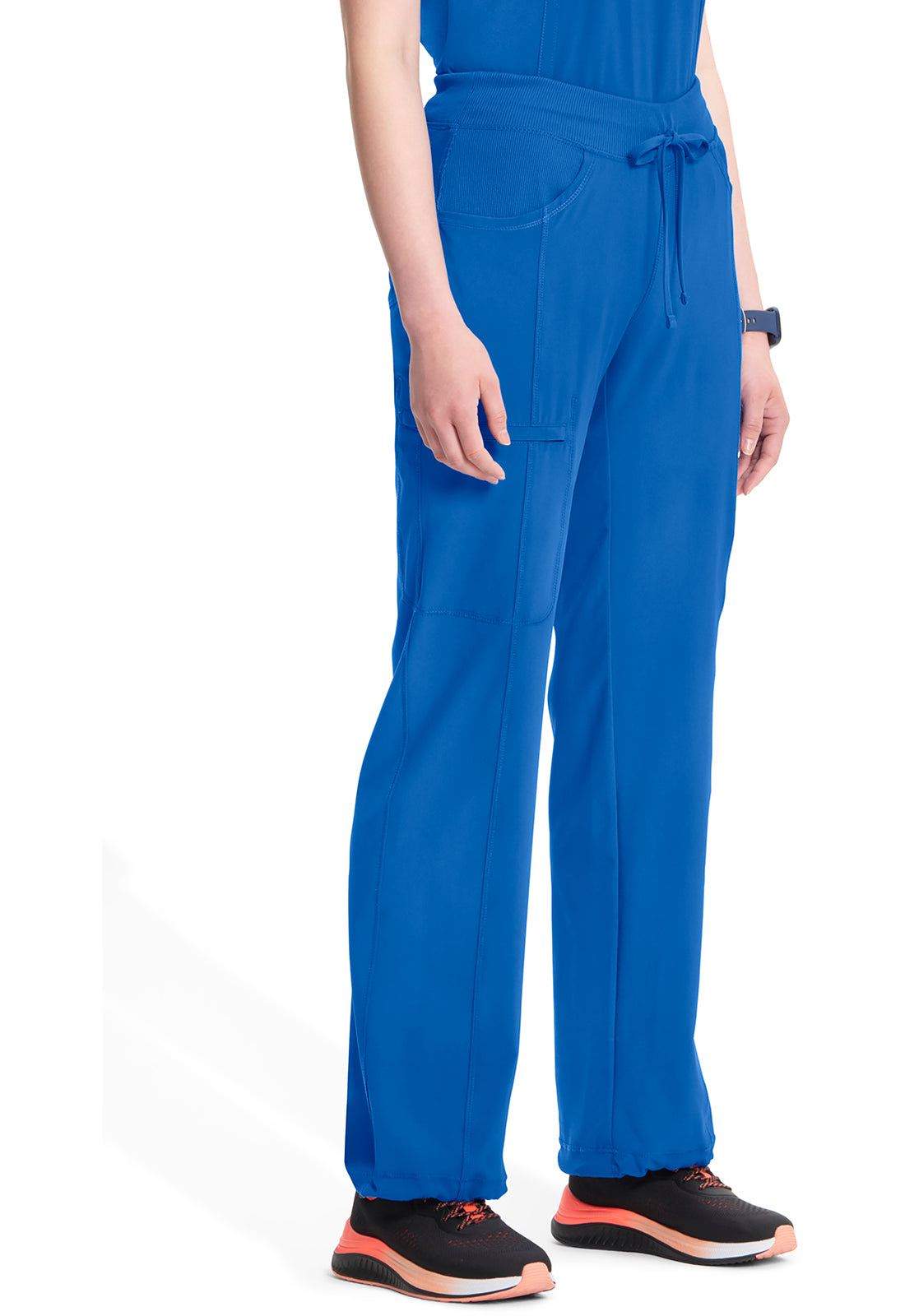 Classics 1123A Straight Leg Drawstring Pants Royal Model Image Left Side | Infinity