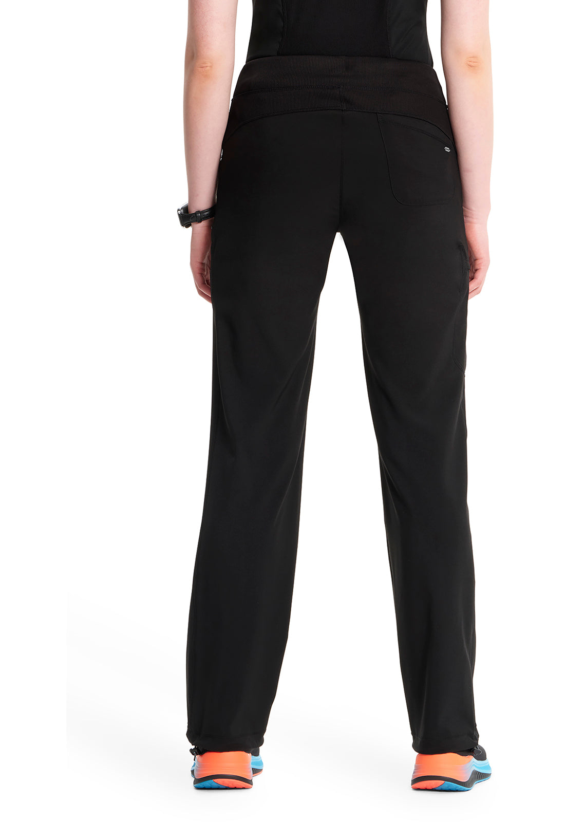 Infinity 1123A Women's Straight Leg Drawstring Scrub Pants Black