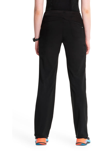 Infinity 1123A Women's Straight Leg Drawstring Scrub Pants Black