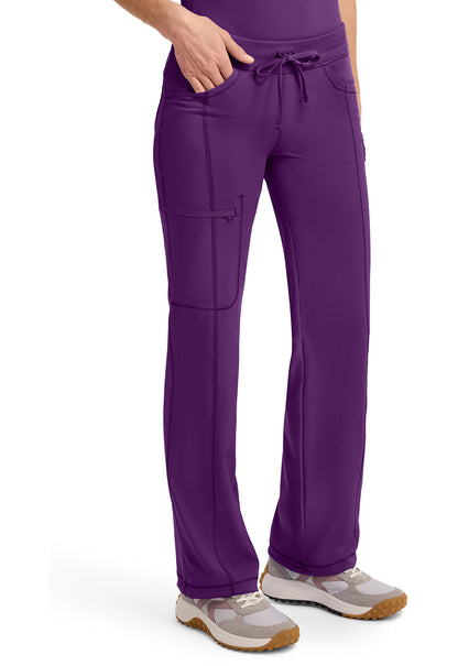 Infinity 1123A Women's Straight Leg Drawstring Scrub Pants Eggplant