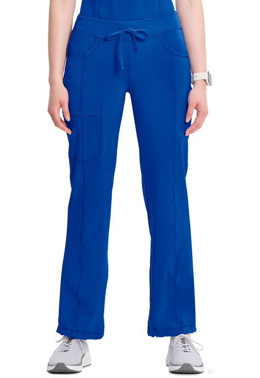 Infinity 1123A Women's Straight Leg Drawstring Scrub Pants Galaxy Blue