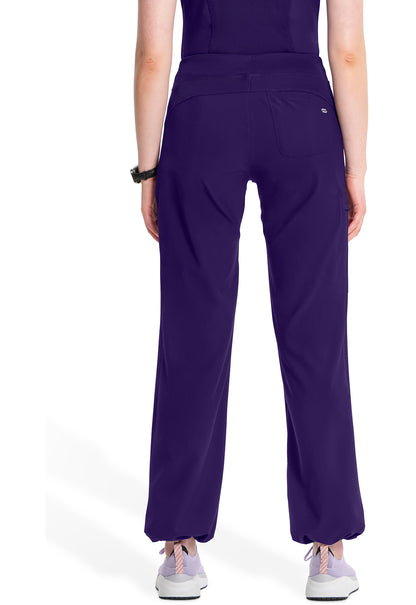 Infinity 1123A Women's Straight Leg Drawstring Scrub Pants Grape