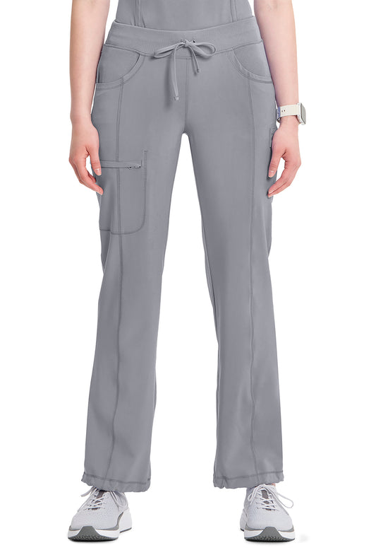 Infinity 1123A Women's Straight Leg Drawstring Scrub Pants Grey