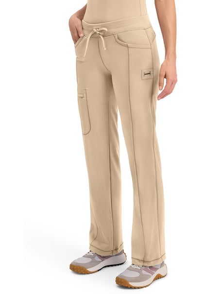 Infinity 1123A Women's Straight Leg Drawstring Scrub Pants Khaki