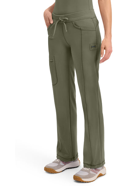 Infinity 1123A Women's Straight Leg Drawstring Scrub Pants Olive