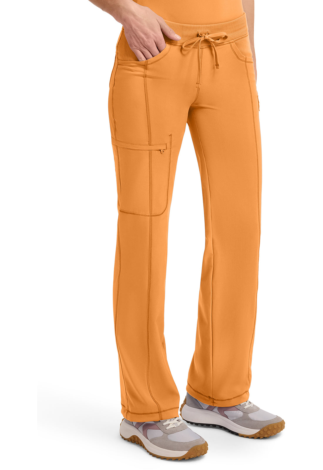Classics 1123A Straight Leg Drawstring Pants Orange Sunrise