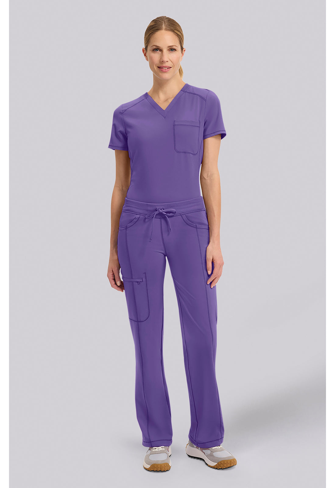 Infinity 1123A Women's Straight Leg Drawstring Scrub Pants image 2
