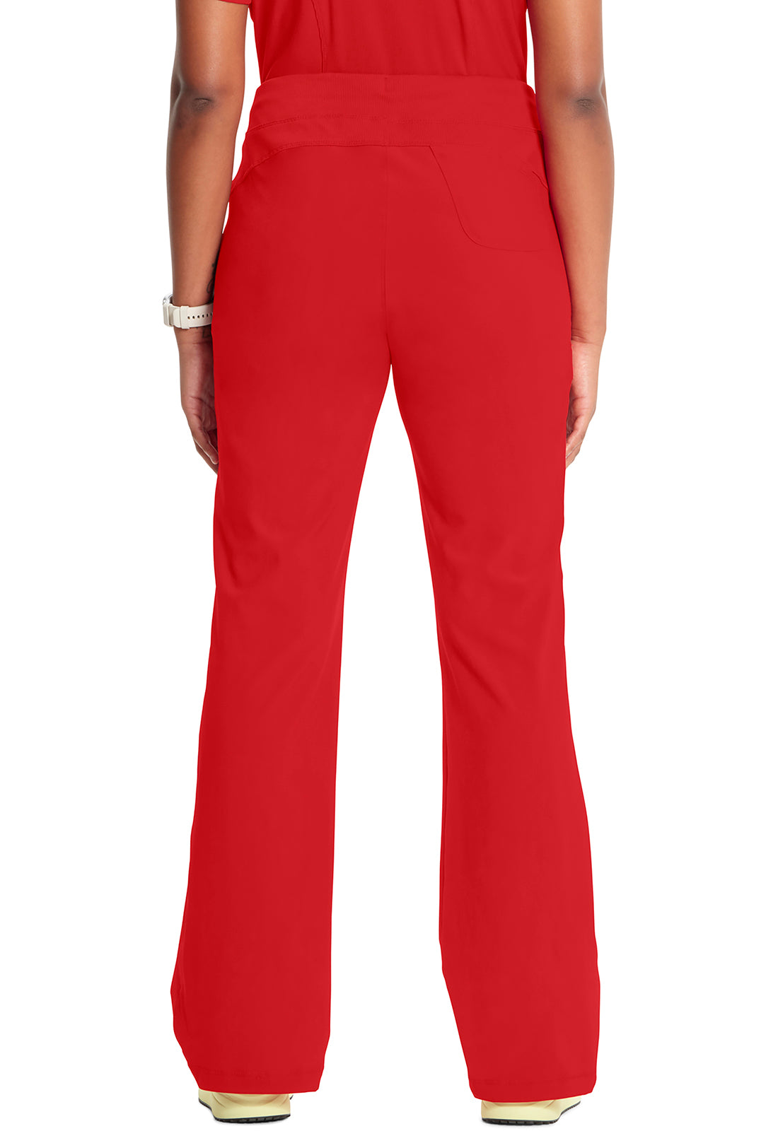 Infinity 1123A Women's Straight Leg Drawstring Scrub Pants Red