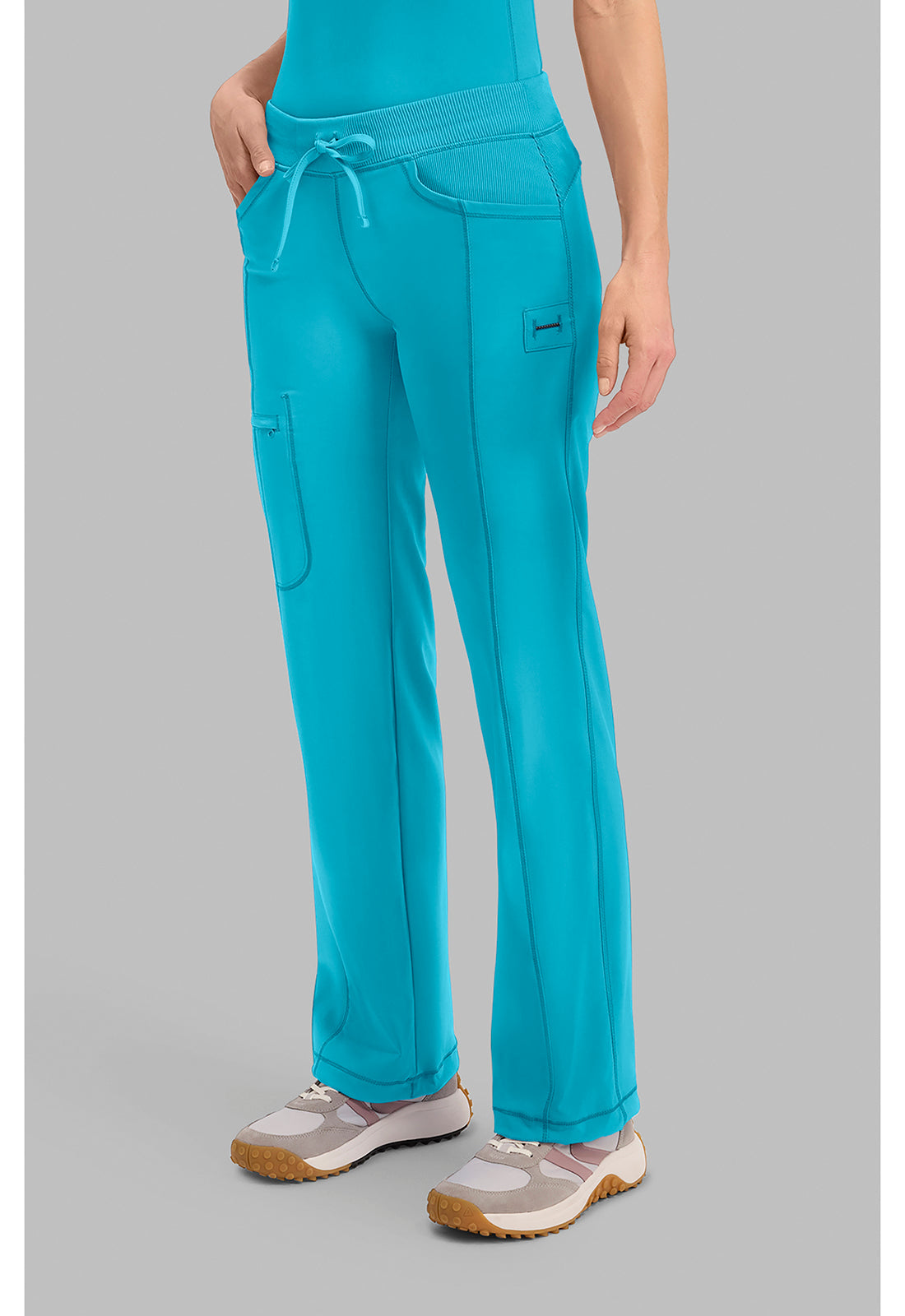 Infinity 1123A Women's Straight Leg Drawstring Scrub Pants image 3