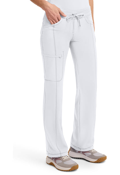 Infinity 1123A Women's Straight Leg Drawstring Scrub Pants White