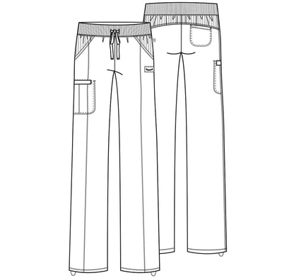 Infinity 1123A Women's Straight Leg Drawstring Scrub Pants Hunter Green