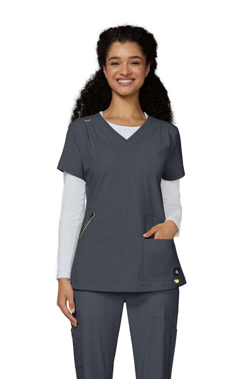 Solis 1129 Sari Top Charcoal