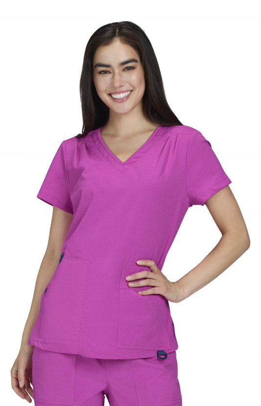 Solis 1129 Sari Top Hibiscus Pink