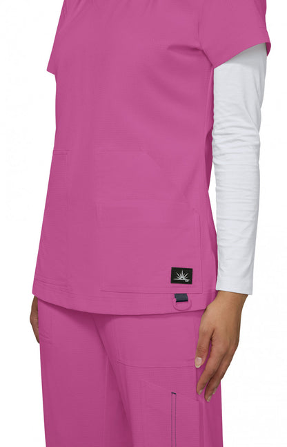 Solis 1129 Sari Top Hibiscus Pink