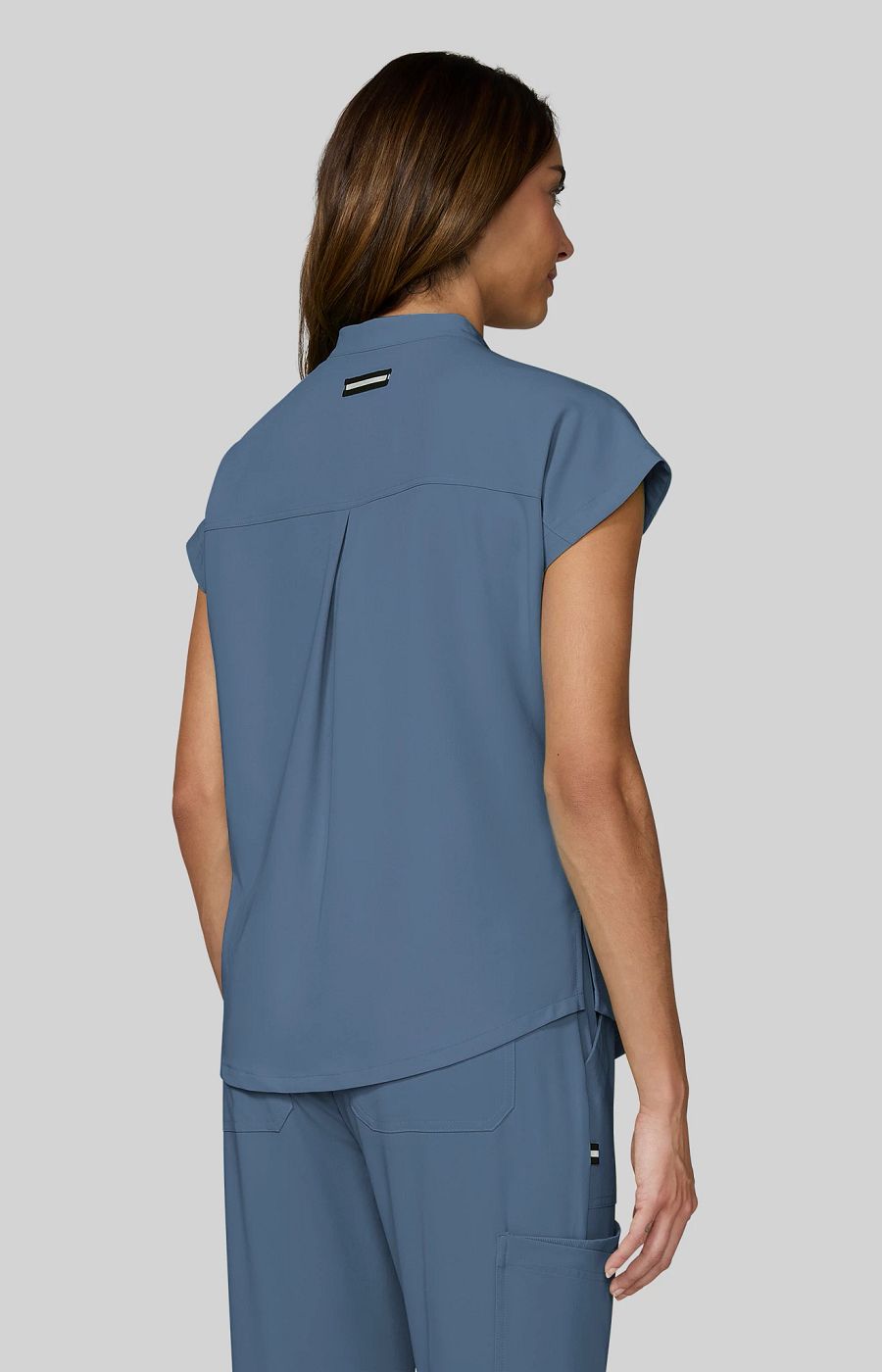 Next Gen Superhuman Women’s 2-Pocket Scrub Top Bluestone