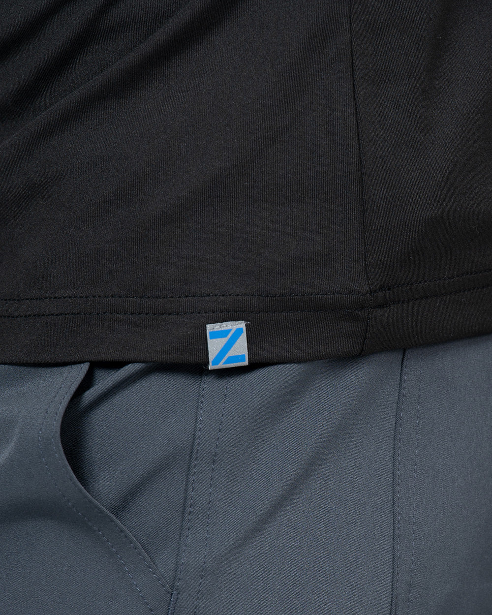 Zavate 1144 Thomas Brushed Knit Tee Shirt Black