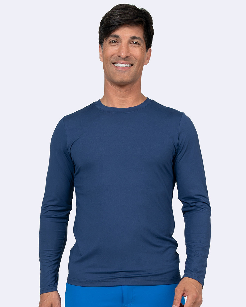 Zavate 1144 Thomas Brushed Knit Tee Shirt Navy