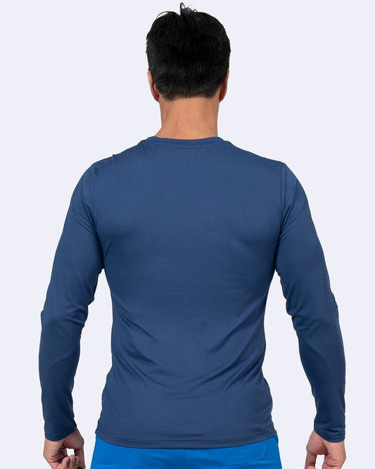 Zavate 1144 Thomas Brushed Knit Tee Shirt Navy
