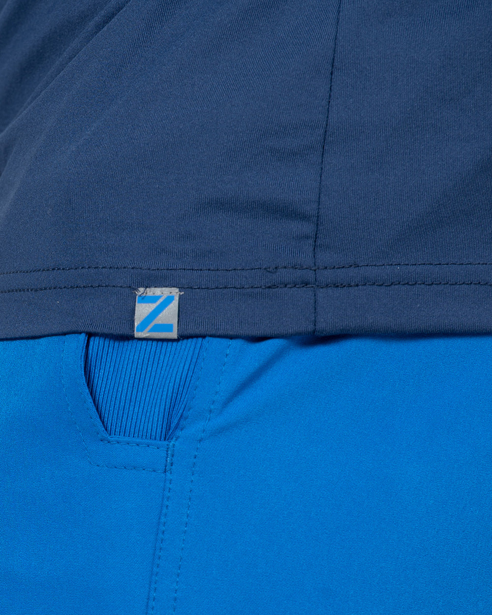 Zavate 1144 Thomas Brushed Knit Tee Shirt Navy