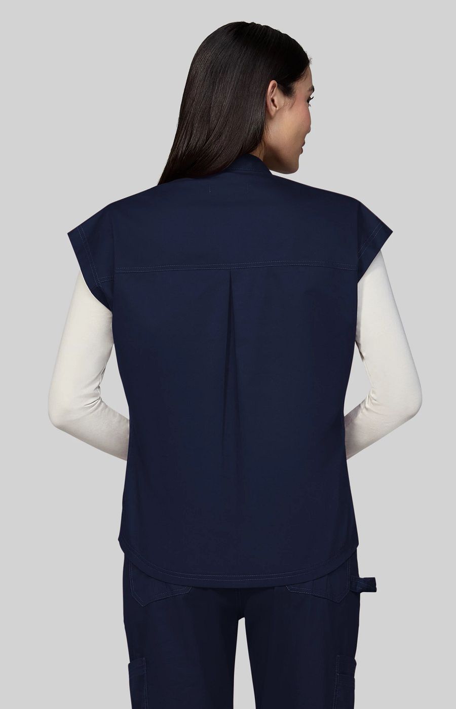 Classics Seraphine Women's 1-Pocket Scrub Top Navy