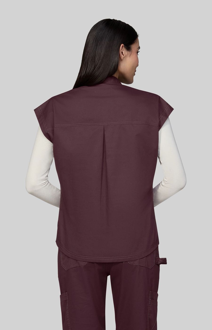 Classics Seraphine Women's 1-Pocket Scrub Top Cognac