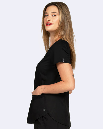 Zoe Alexandra 1148 Soho Side Knit Top Black