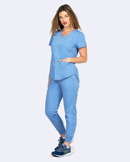 Zoe Alexandra 1148 Soho Side Knit Top Ciel