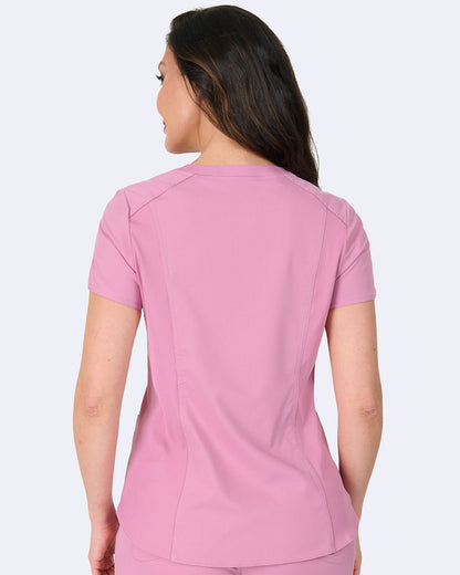 Zavate Soho Side Knit Top Style 1148 in color Dusty Rose Image 2