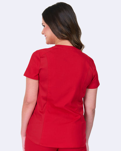 Zoe Alexandra 1148 Soho Side Knit Top Red