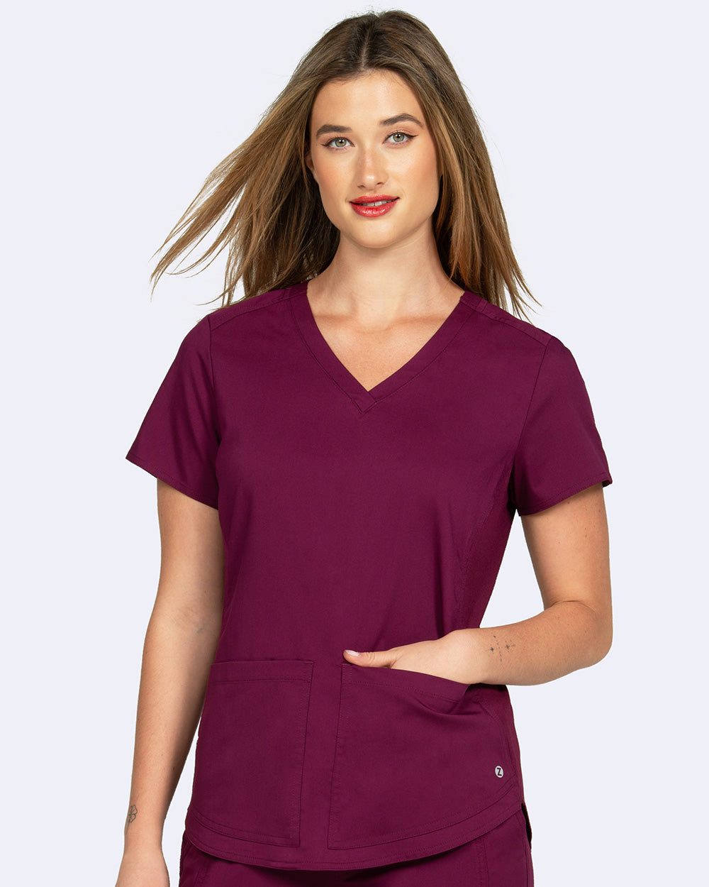 Zoe Alexandra 1148 Soho Side Knit Top Wine