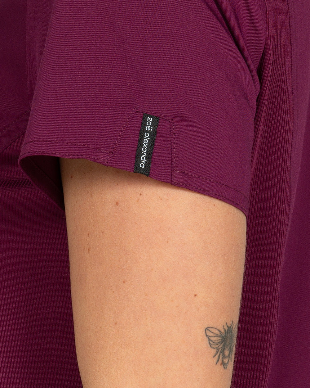 Zoe Alexandra 1148 Soho Side Knit Top Wine