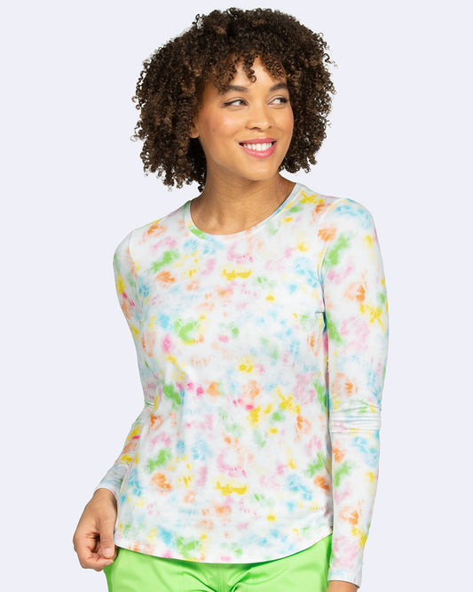 Ava Therese 1155 Bella Brushed Knit Printed Tee Brights Tee