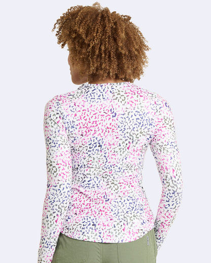 Ava Therese 1155 Bella Brushed Knit Printed Tee Cheetah Tee