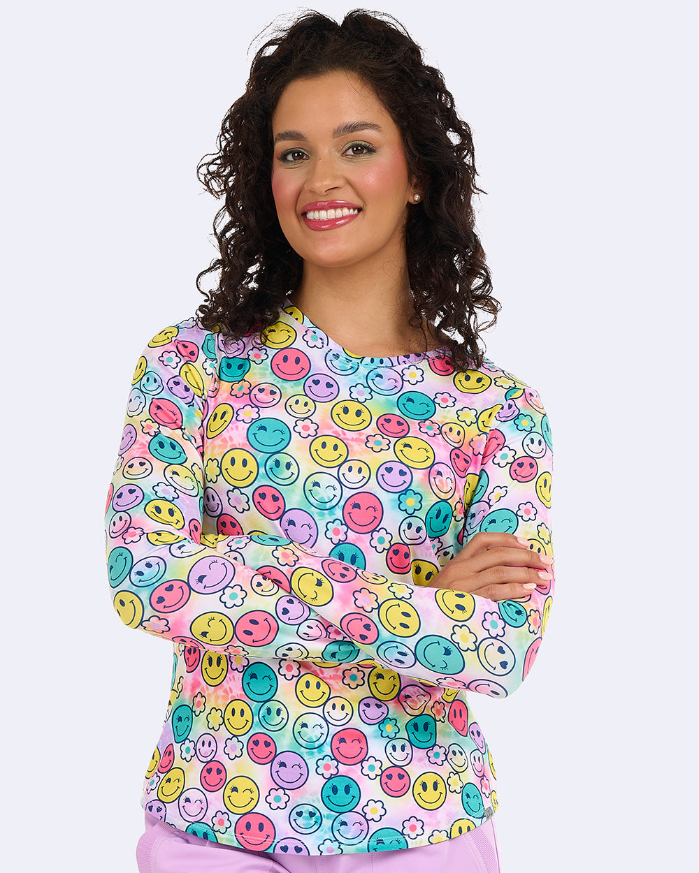 Ava Therese 1155 Bella Brushed Knit Printed Tee Joyful Days