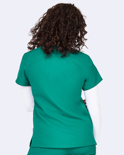 Studio 1165 Focus V-Neck Top Hunter