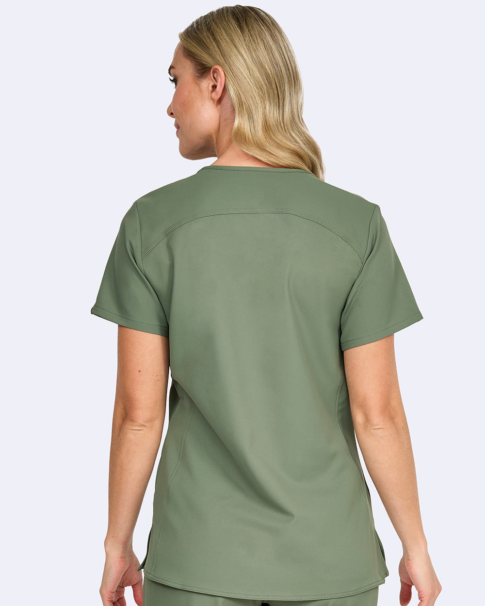 Zavate Focus V-Neck Top Style 1165 in color Olive Image 2