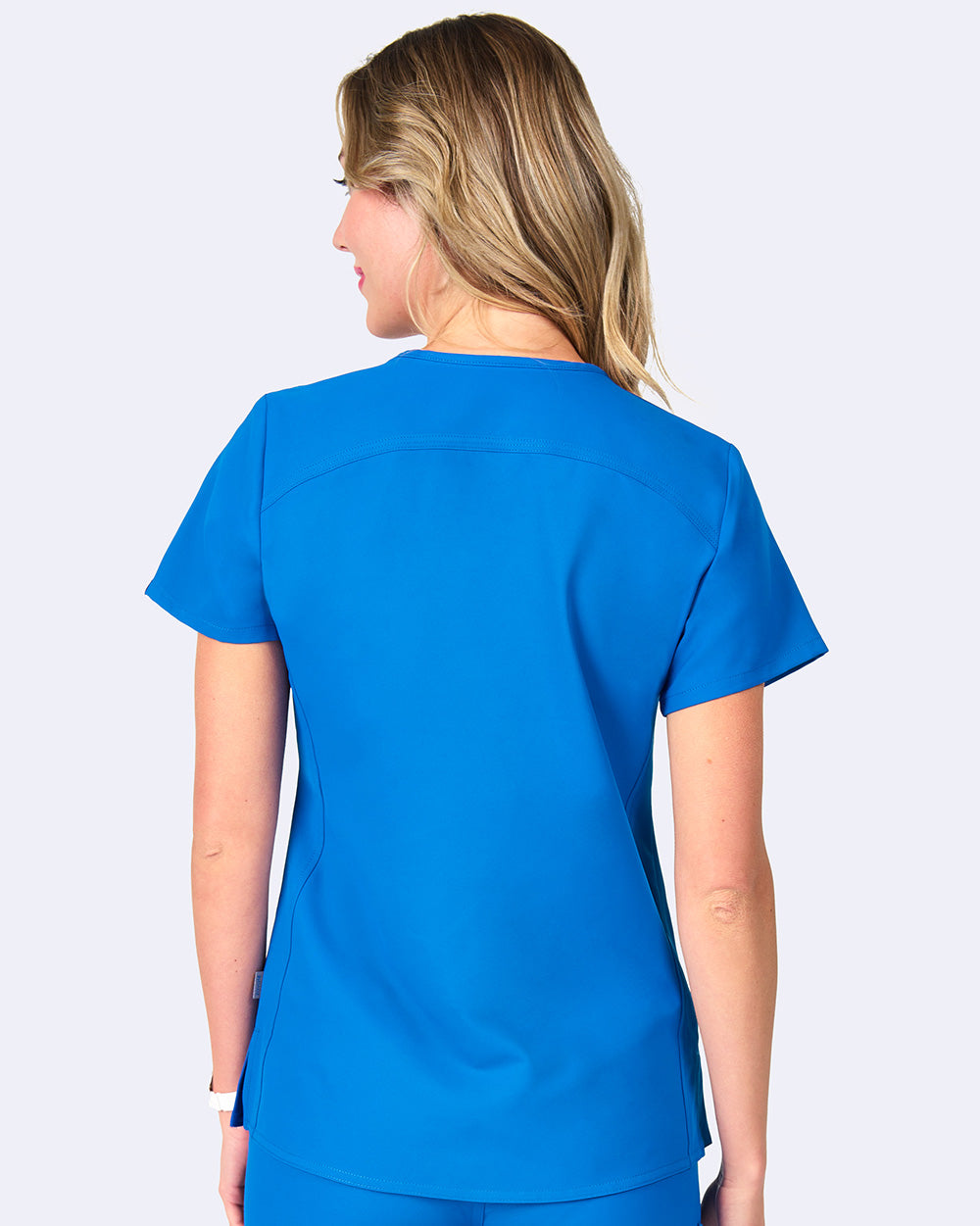 Studio 1165 Focus V-Neck Top Royal