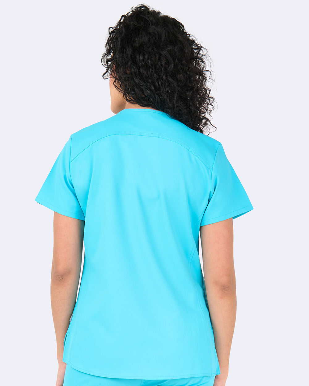 Zavate Focus V-Neck Top Style 1165 in color Turquoise Image 2