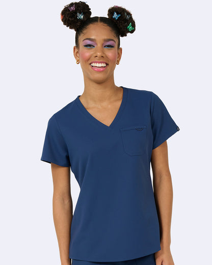 Zavate Elevate Tuck-In Top Style 1169 in color Navy Image 2