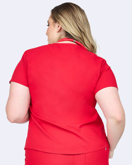 Zavate Elevate Tuck-In Top Style 1169 in color Red Image 2