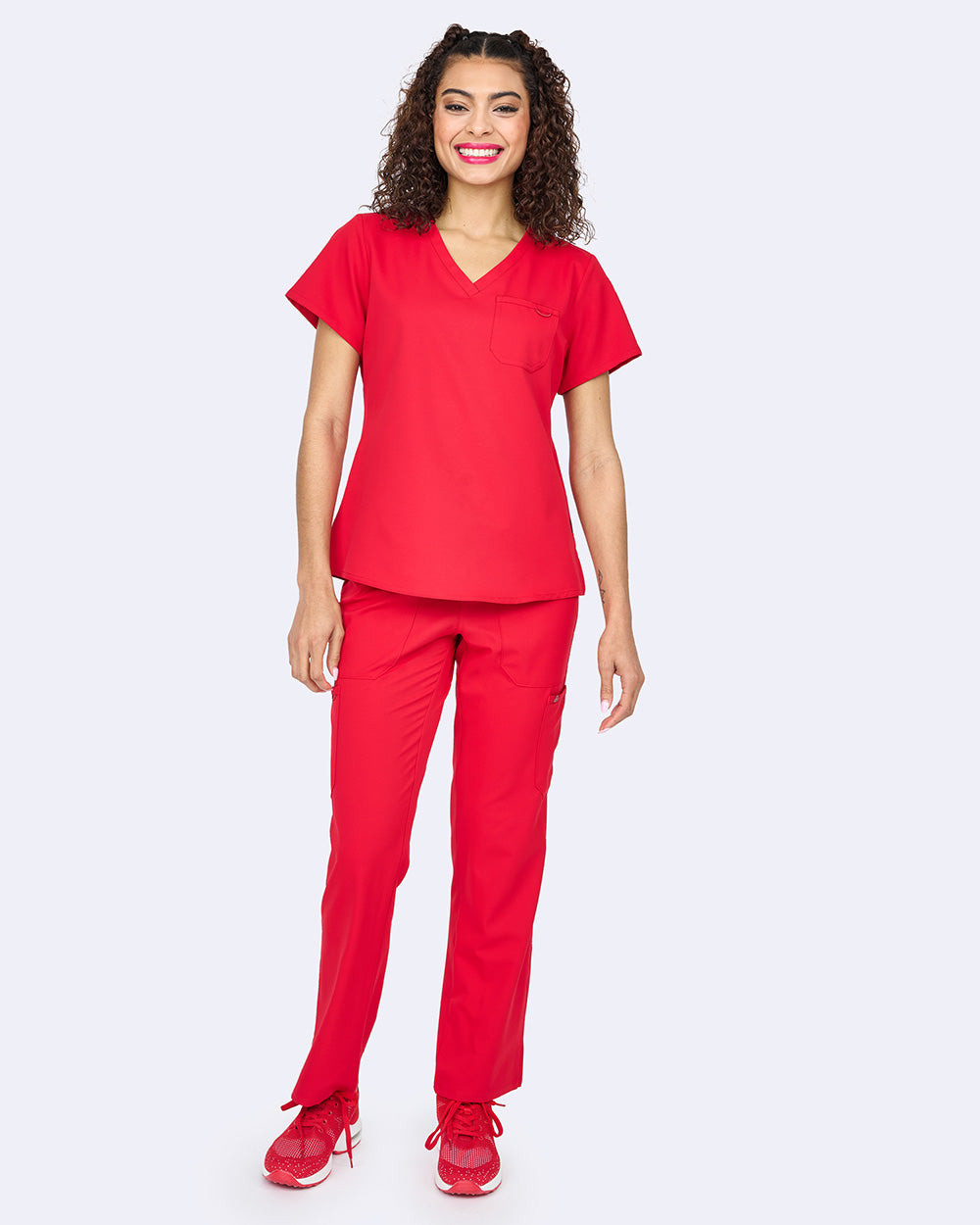 Zavate Elevate Tuck-In Top Style 1169 in color Red Image 4