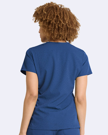 Zavate Lynx Jacquard Top Style 1171 in color Navy Image 2