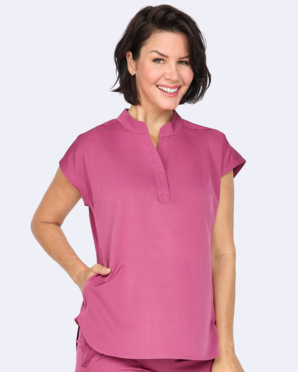 Zavate Piper Tuck In Top Style 1176 in color Deep Rose Image 4