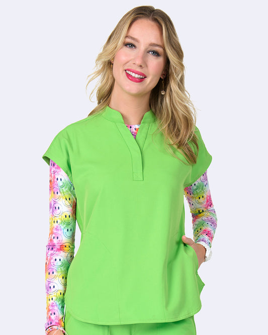 Ava Therese 1176 Piper Tuck In Top Electric Green