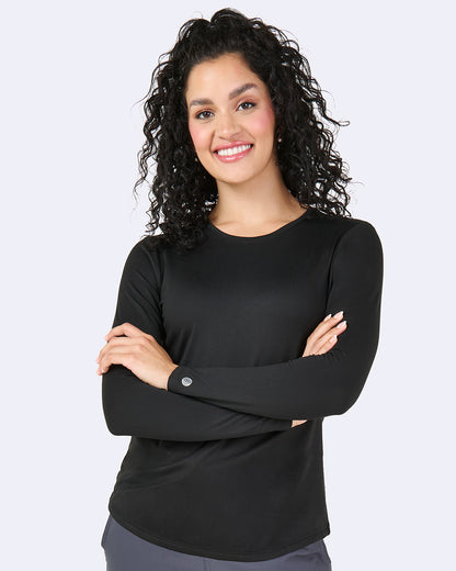 Zavate Tiffany Knit Tee Style 1193 in color Black Image 1